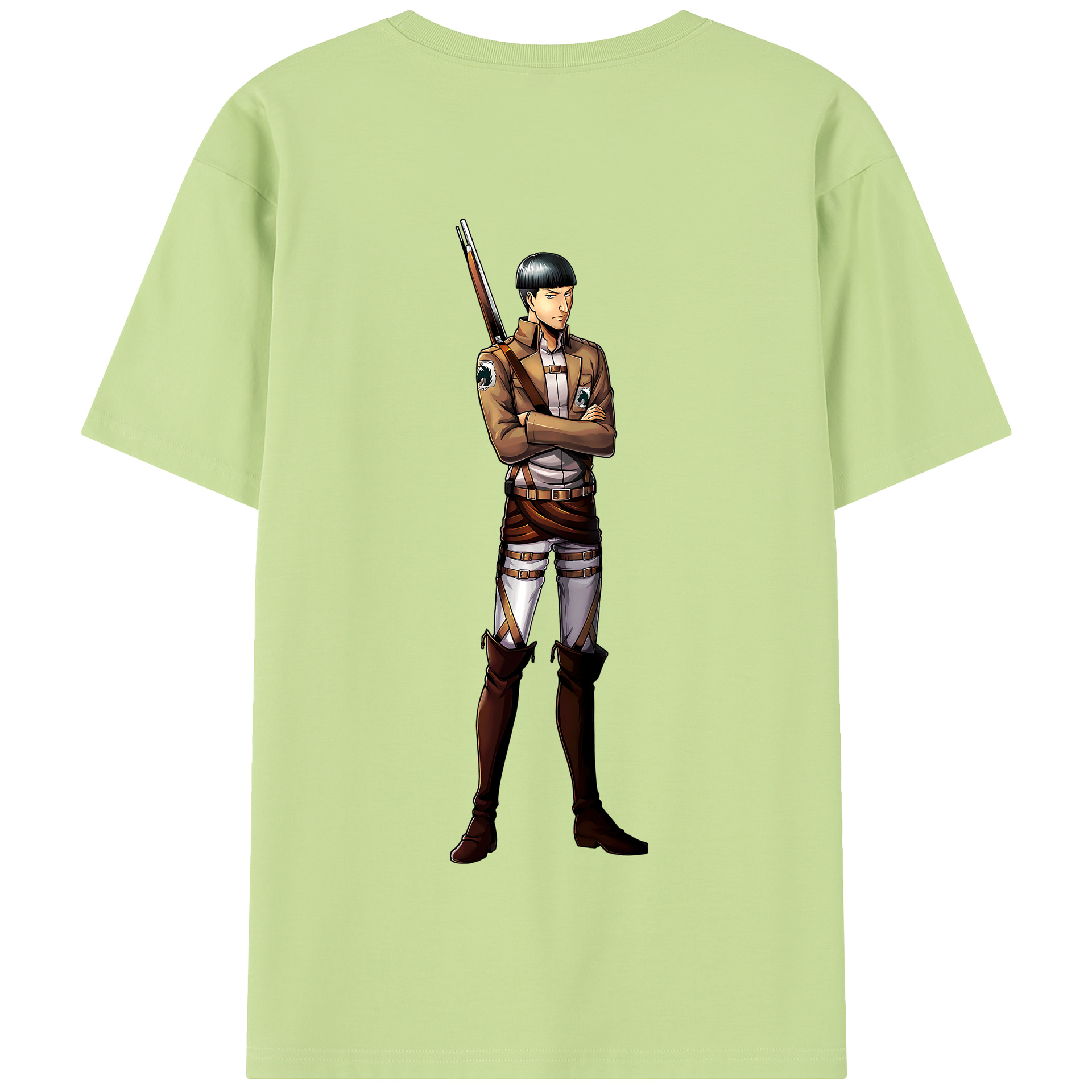（画像用） 進撃の巨人 Attack on Titan 綿100％半袖Tシャツ（背面プリント）